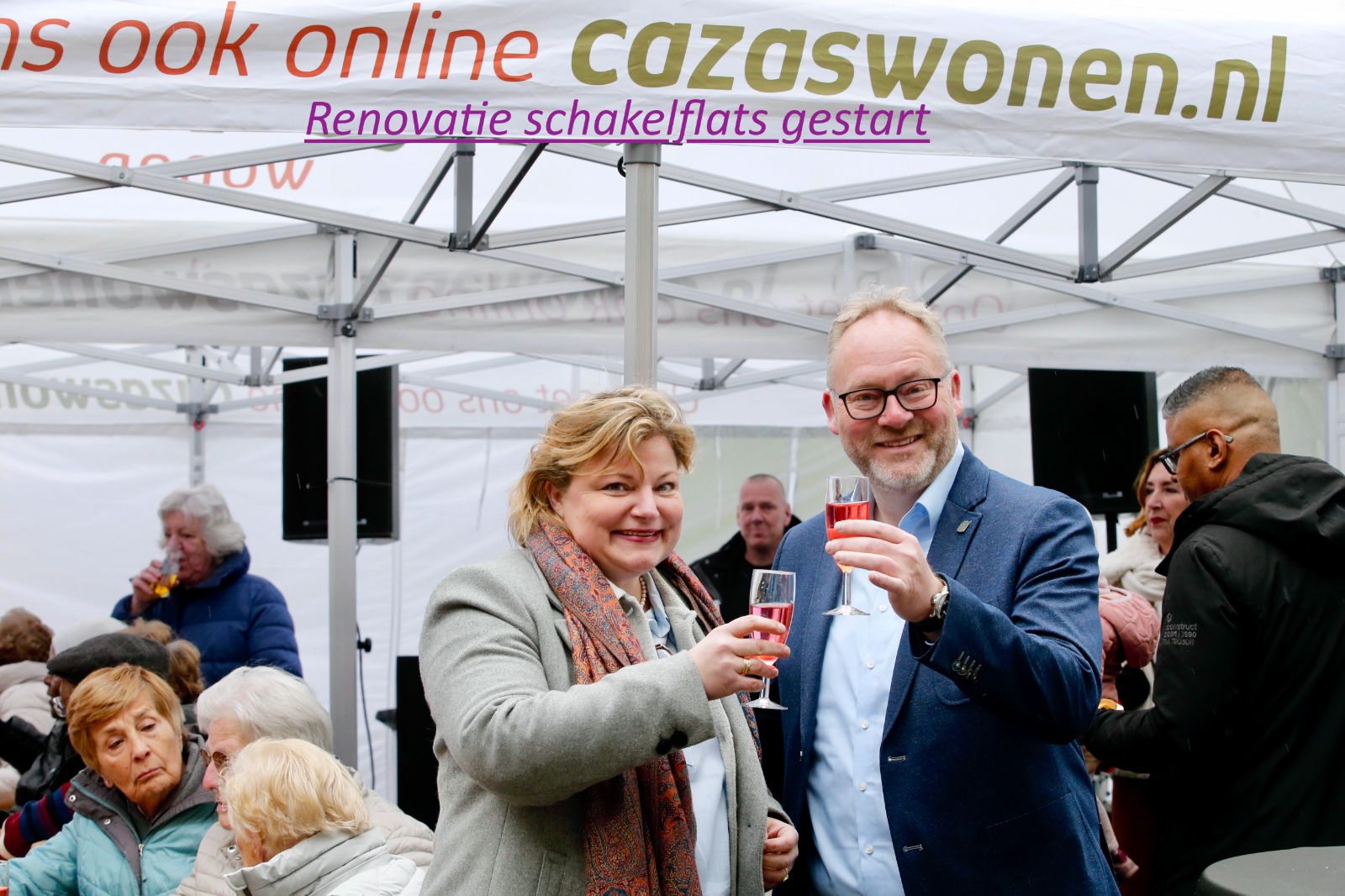 25 april 2024   Renovatie schakelflats gestart